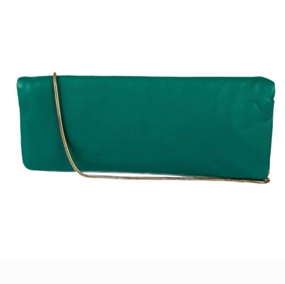 Henri Bendel Debutante Asymmetric Slim Clutch Purse - Picture 3 of 3
